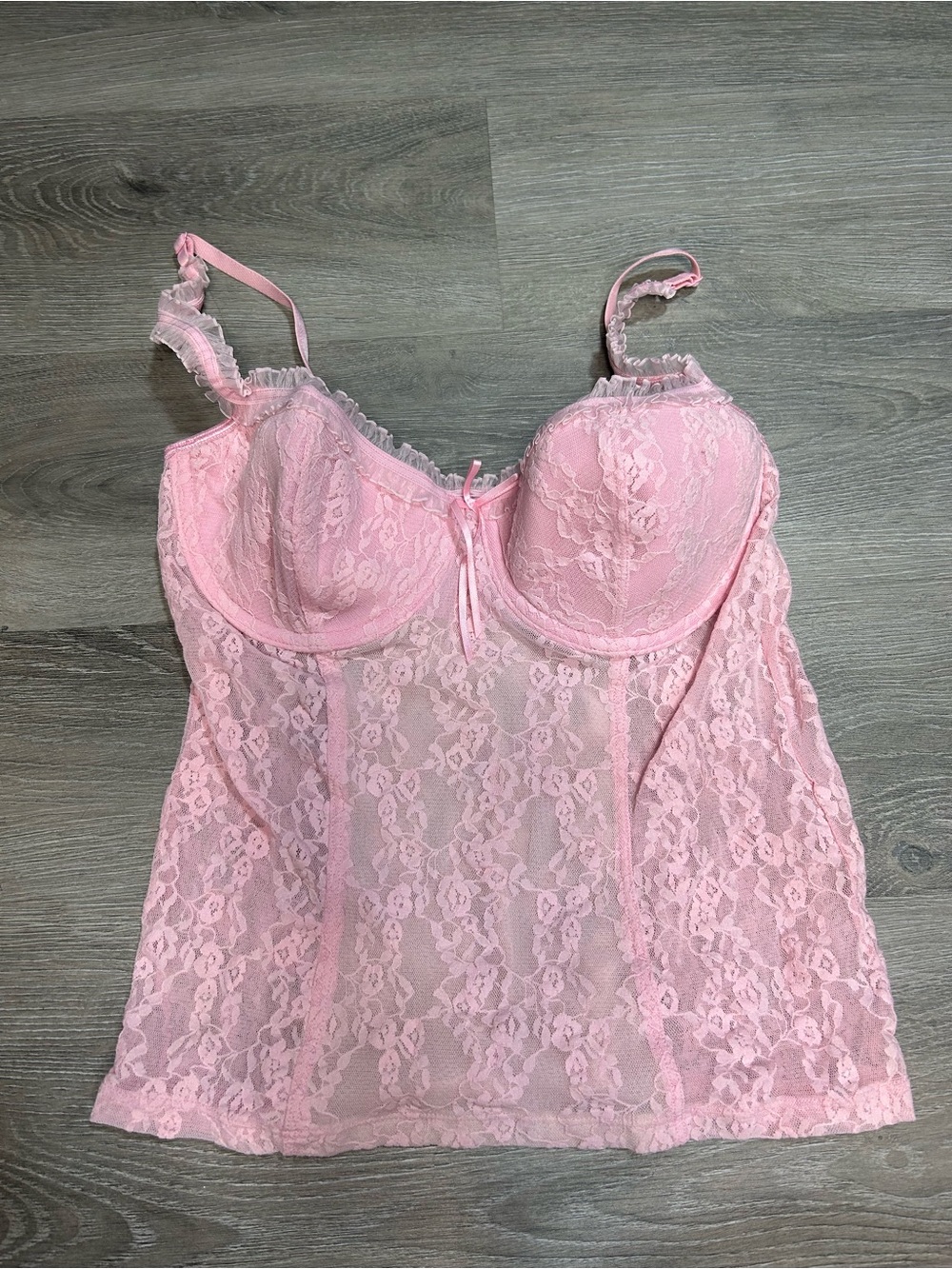 THE Sydney Carlson Very Precious Vintage Victoria's Secret Lace Bustier Sz L